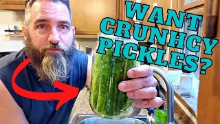 4 Easy Ways to Make your PICKLES Crunchy!!!!!