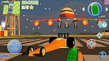 Dude Theft Wars: Open World Sandbox Simulator BETA - Night Airport Area | Android Gameplay HD