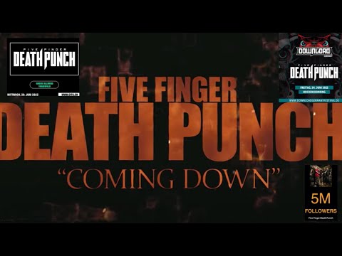 Five Finger Death Punch debut lyric video for Coming Down - Download Germany + Out In the Green