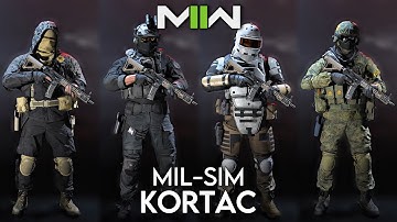 Every Kortac Mil-Sim Operator Skin - Call of Duty Modern Warfare 2/Warzone