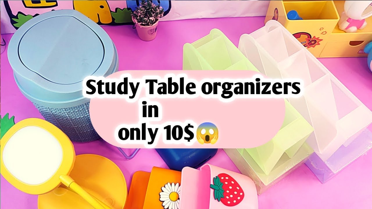 Desk +Stationery organization makeover/ work from home YouTuber 😘😌