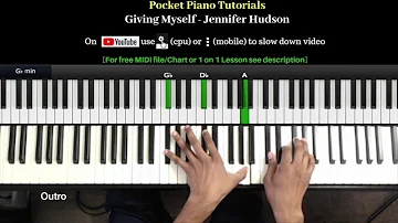 Giving Myself - Jennifer Hudson (Pocket Piano Tutorial)