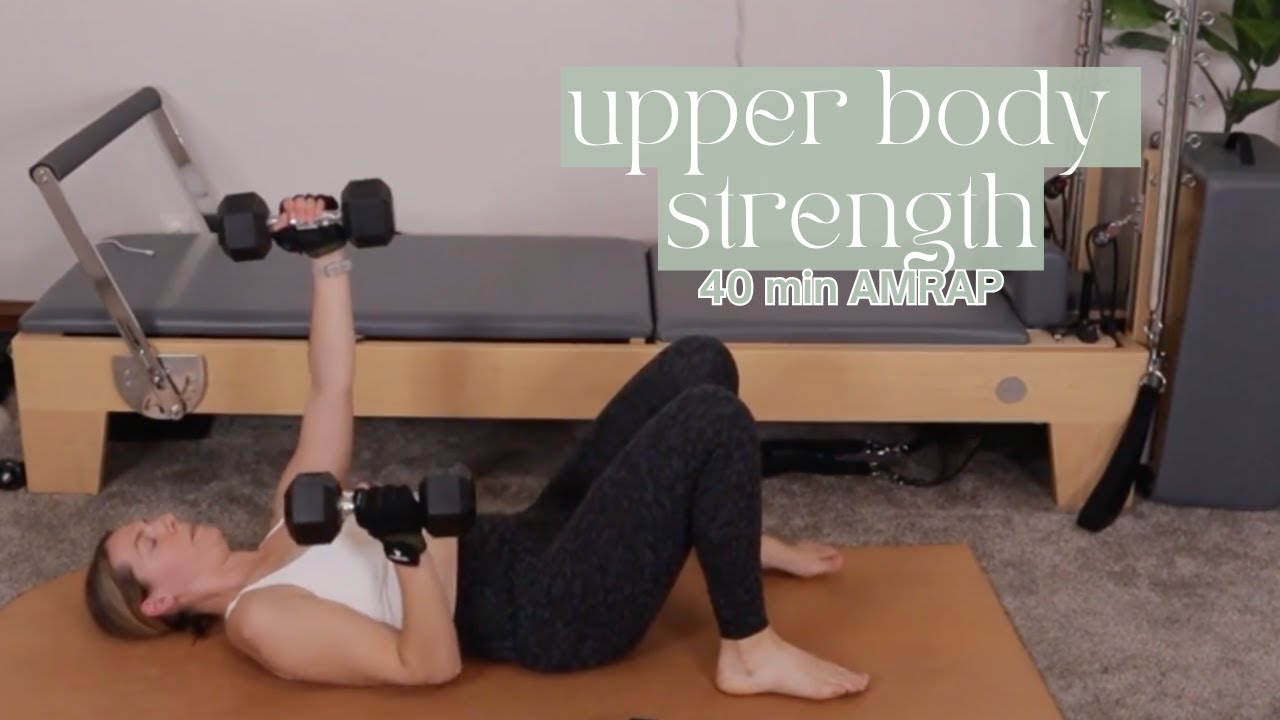 40-минутная силовая тренировка AMRAP для верхней части тела (легкие или средние веса) // 8-недель...