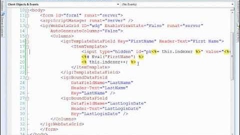 WebDataGrid Accessing Extra Data