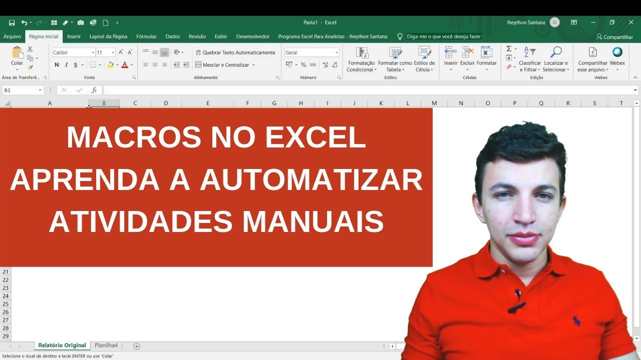 Macros no Excel - Conceito e Criação da Primeira Macro - YouTube