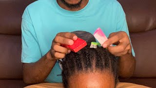Intense scalp scratching | ASMR