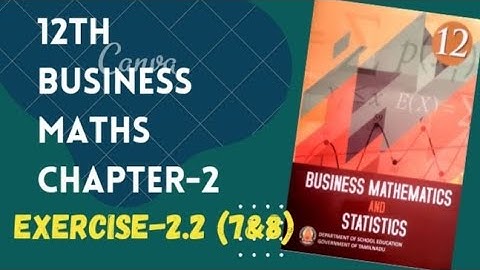 Integral Calculas [I] 12th Business maths Chapter -2 Exercise-2.2 (7&8) | Maths Scoop |