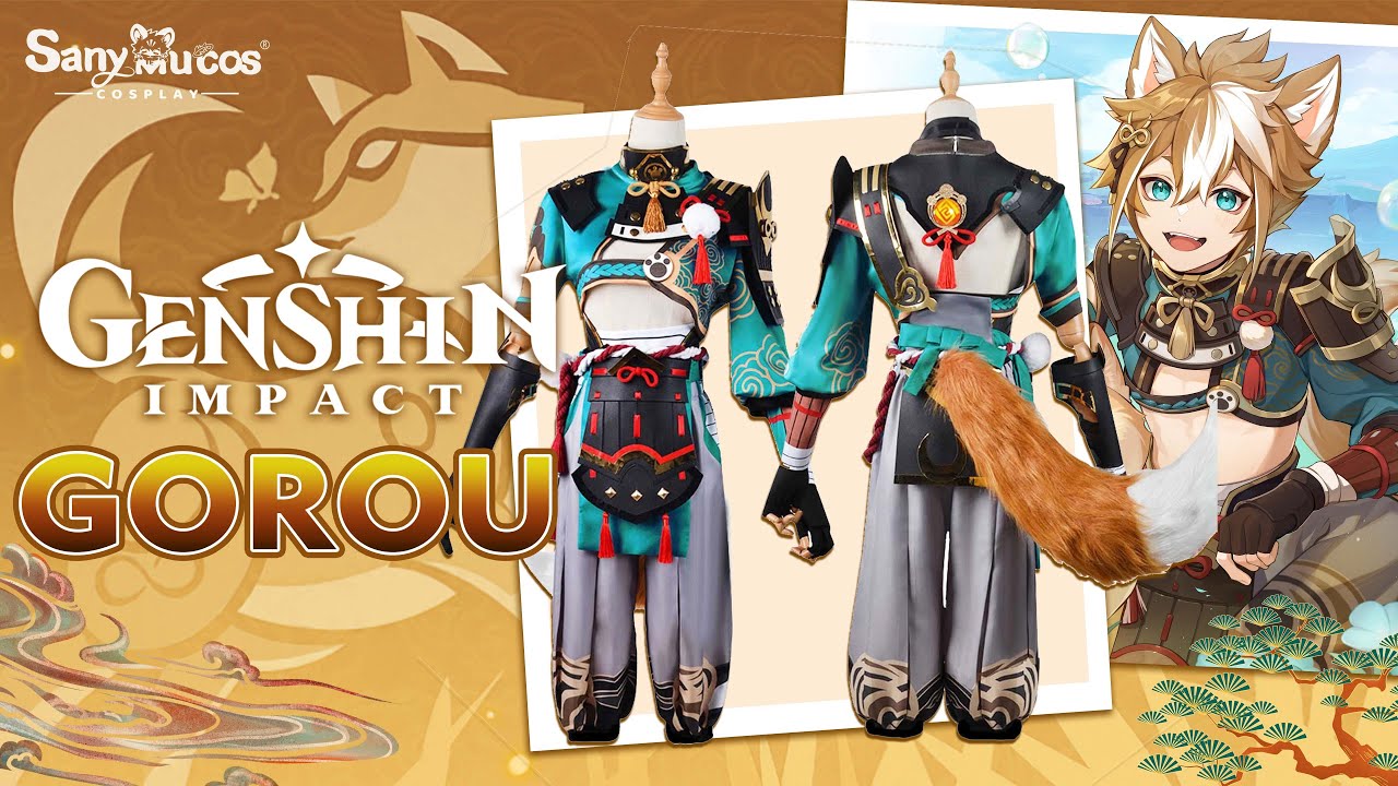 【SanyMuCos】Genshin Impact Gorou Cosplay Costume Plus Size Detail Show
