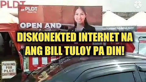 DISKONEKTED INTERNET NA DIRETSO PA RIN ANG BILL? BAKIT PLDT?