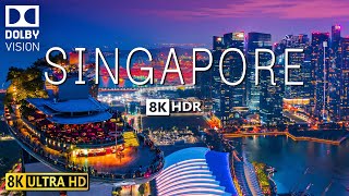 SINGAPORE 8K Video Ultra HD With Soft Piano Music - 60 FPS - 8K Nature Film