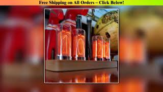 Led Digital Desk Clock Table Decoration Modern Desktop Clocks Original Vacuum-Tube Watches