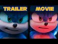 Sonic Movie 3 Trailer Vs Movie Comparison 