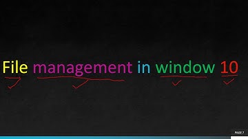 COMPUTER || CLASS -4 || FILE MANAGEMENT IN WINDOW 10 ||PART 1