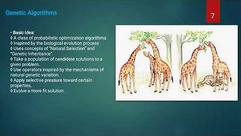 Introduce Genetic Algorithm #heuristic#optimization