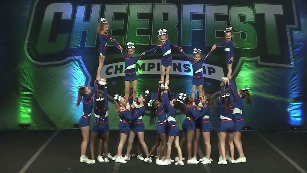 COMPETITION CHEERLEADING youth level 1 REBELS Cheer Fest YouTube