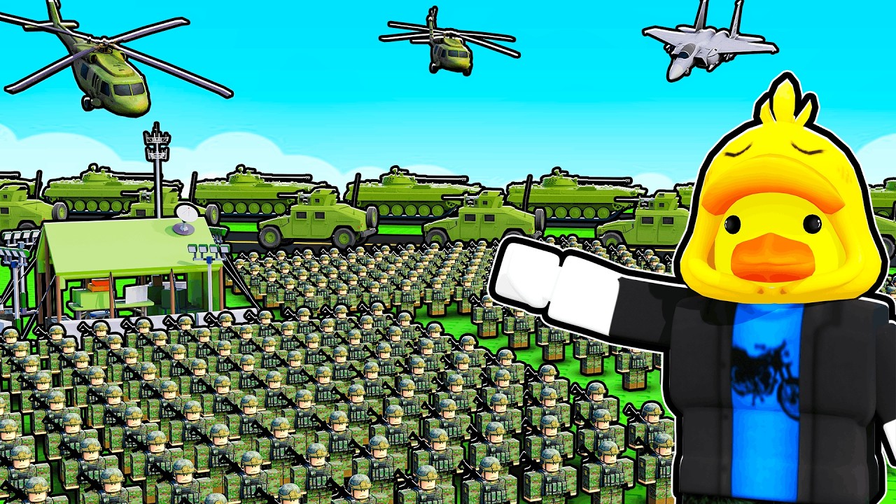 I Bought MILLIONS of Soldiers to Build the World's Biggest Army in Roblox!
