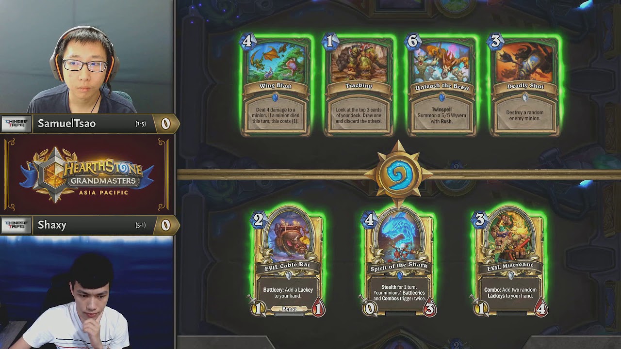 Shaxy SamuelTsao vs Shaxy - Hearthstone Grandmasters Asia-Pacific - Week 4 ...