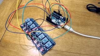 20150116 arduino 8 relay sound