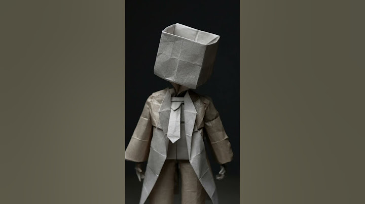 Head Empty #origami #papercraft