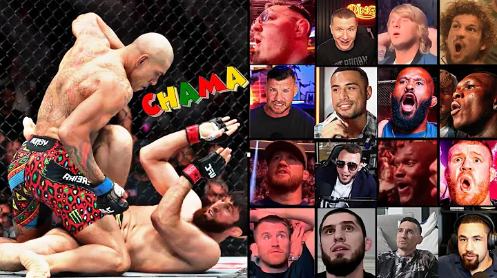 Fighters REACTIONS to Alex Pereira KNOCKED OUT Magomed Ankalaev 🗿🔥