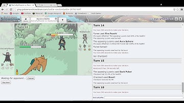 Pokemon Showdown Random Battles! part 1 "A close call"