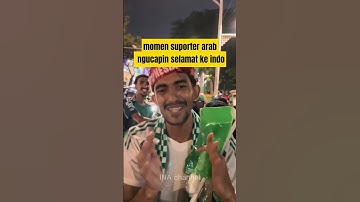 Momen suporter arab ucapin selamat ke indo🇮🇩#timnas #timnasday #kualifikasipialadunia2026zonaasia