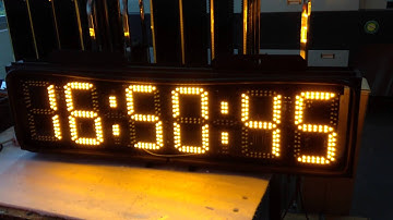 LED Countdown Countup Stopwatch Double face Large Yellow 8 inch Race Timer by Jay 2