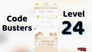 Code Busters Level 24 Answers | Complete Solution | Go Answer