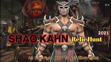 Mortal Kombat Mobile Shao Kahn Relic Hunt Tower All Boss Fight How to Get Shao Kahn 2021