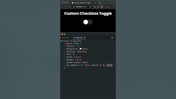 Custom Checkbox Toggle Switch #shorts