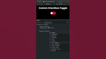 Custom Checkbox Toggle Switch #shorts