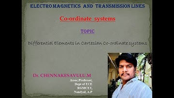 Differential Elements in Cartesian Coordinate System