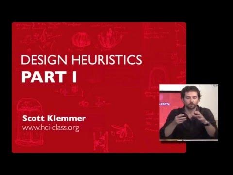 Lecture 15 — Design Heuristics - (Part 1) | HCI Course | Stanford University