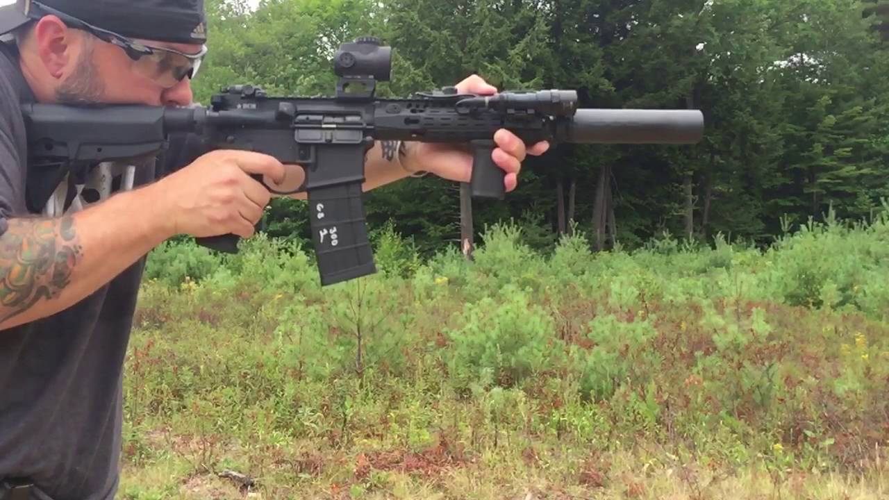 Bcm 9 300 Blackout Sbr Omega Slow Motion Youtube
