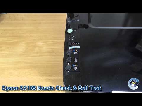 Epson Stylus SX105: How to Self Test & Nozzle Check