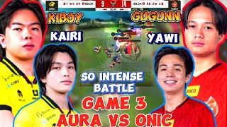 GAME 3 ONIC VS AURA it's a long Game FINAL BATTLE FOR THIS SEASON 13 #mplindonesia #ONICvsAURA