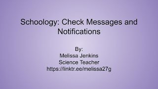 Check Messages and Notifications in Schoology Profile