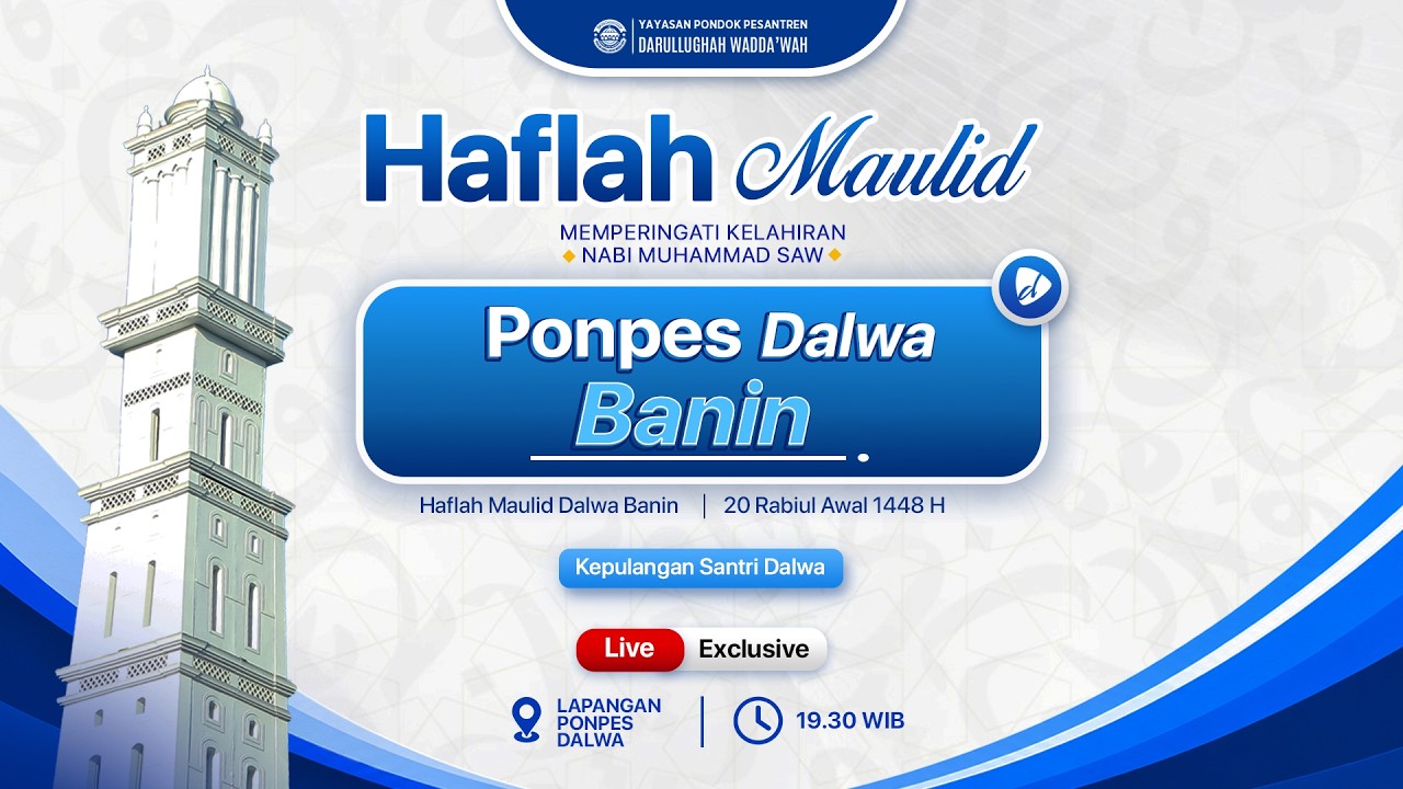LIVE EXCLUSIVE || HAFLAH MAULID PONPES DARULLUGHAH WADDA'WAH PUSAT
