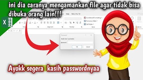 CARA  MEMBERIKAN PASSWORD PADA FILE EXCEL