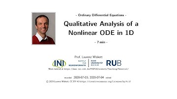ODE 3.1 - Qualitative Analysis of a Nonlinear ODE in 1D