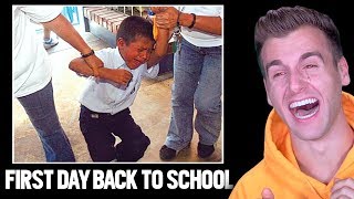 HILARIOUS FIRST DAY BACK TO SCHOOL (Funny Reactions)