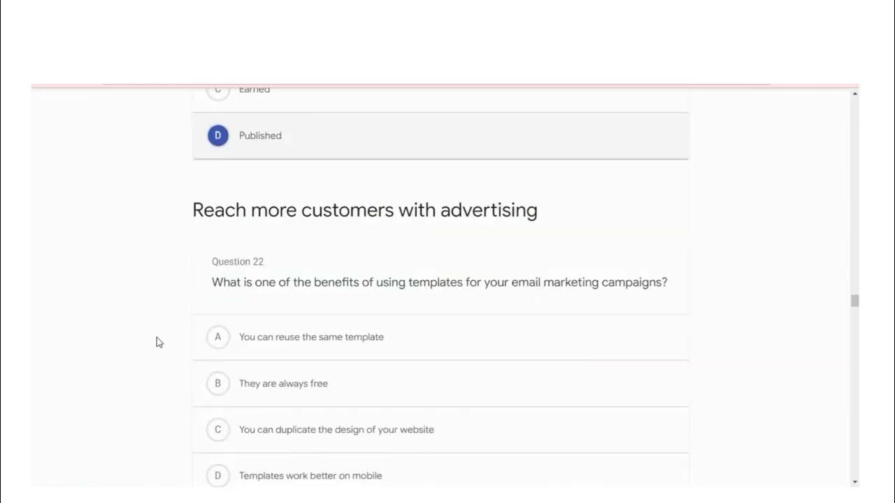 Google fundamental of digital marketing final exam answers YouTube