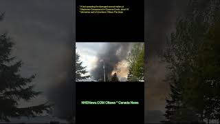 A fast-spreading fire damaged several trailers at Mapleview Campground in Clarence Creek, about 45 k