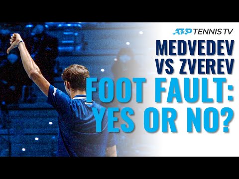 Foot Fault: Yes Or No? Controversy In Medvedev vs Zverev | Nitto ATP Finals 2021 Highlights