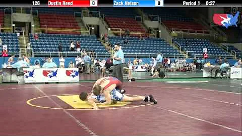 Fargo 2012 126 Round 1: Dustin Reed (Kansas) vs. Z...