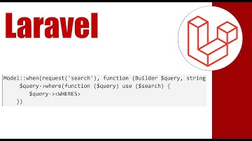 🔴 Filtros con cláusulas condicionales, when en Laravel - Eloquent