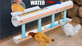 ''PVC'' Borulardan Mükemmel Tavuk Yemlik Suluk Yapımı