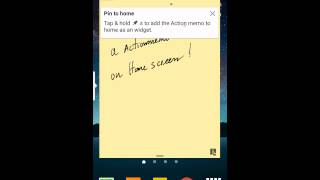 Galaxy Note : How to pin action memo on your home screen (snote app) screenshot 2