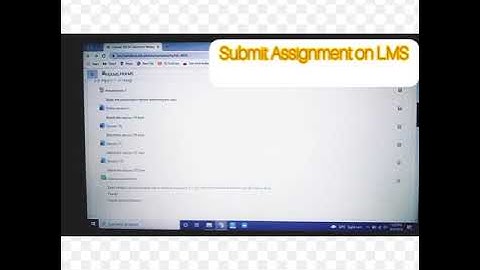 How to submit your Assignment on LMS📁