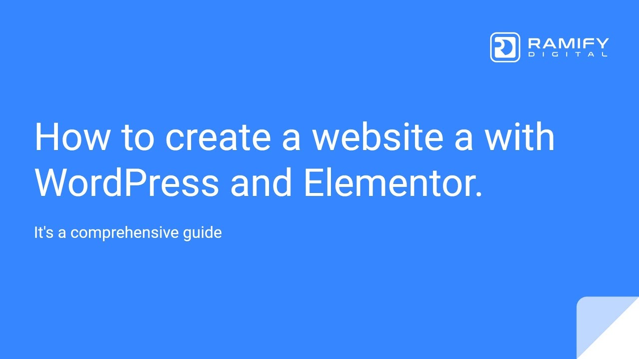 how-to-create-a-website-in-wordpress-with-elementor-plugin-youtube